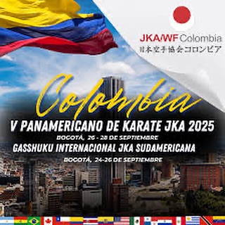Afiche general del V Panamericano de Karate JKA Colombia 2025.